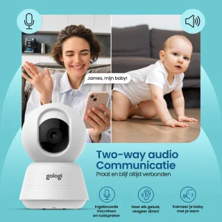 Gologi Babyfoon met Camera Wit