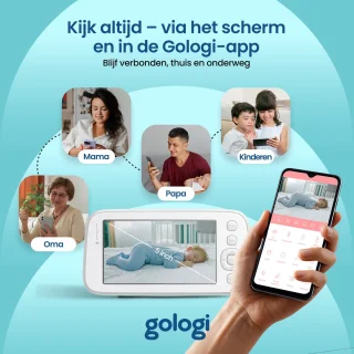 Gologi Babyfoon met Camera Wit