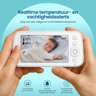 Gologi Babyfoon met Camera Wit