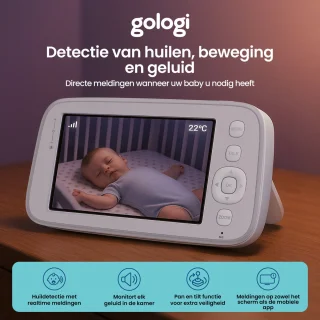 Gologi Babyfoon met Camera Wit