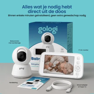 Gologi Babyfoon met Camera Wit