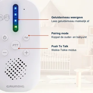 Grundig DECT Audio Babyfoon - Ouder- en Babyunit