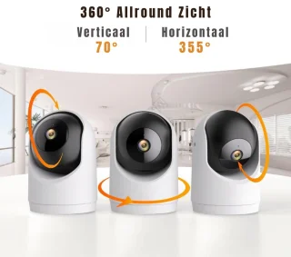 GTB® Huisdiercamera Babyfoon Wit 8x8x11cm