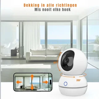 GTB Huisdiercamera wit 7x7x11 cm