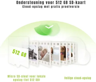 GTB® Huisdiercamera Wit 9x9x11cm