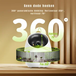 GTB® Huisdiercamera Wit 9x9x11cm