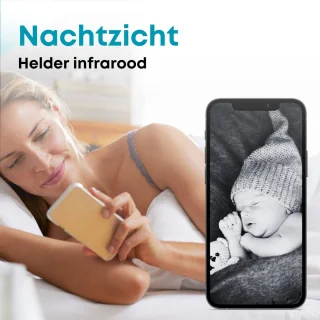 HappyLiving Babyfoon met Camera Wit Full HD