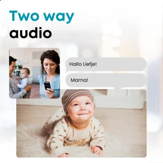 HappyLiving Babyfoon met Camera Wit Full HD