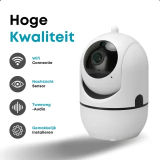 HappyLiving Babyfoon met Camera Wit Full HD