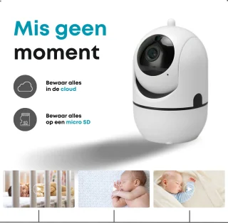 HappyLiving Babyfoon met Camera Wit Full HD