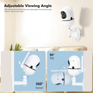 HelloBaby & ANMEATE Babyfoonhouder voor HB65, HB40, HB6550, HB66, HB6339, HB6550 Pro, SM935E