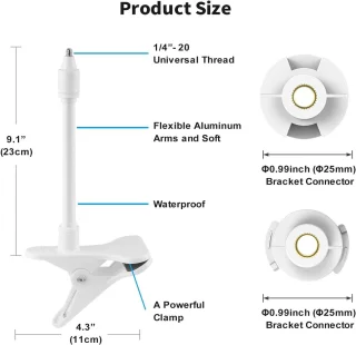 HelloBaby flexibele babycamerahouder voor HB65 en modellen, compatibel met VTimes VT302