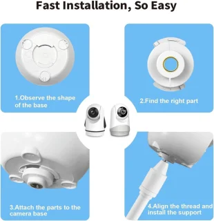 HelloBaby flexibele babycamerahouder voor HB65 en modellen, compatibel met VTimes VT302