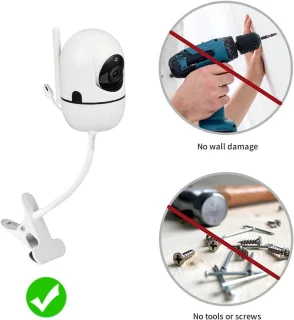 HelloBaby flexibele babycamerahouder voor HB65 en modellen, compatibel met VTimes VT302