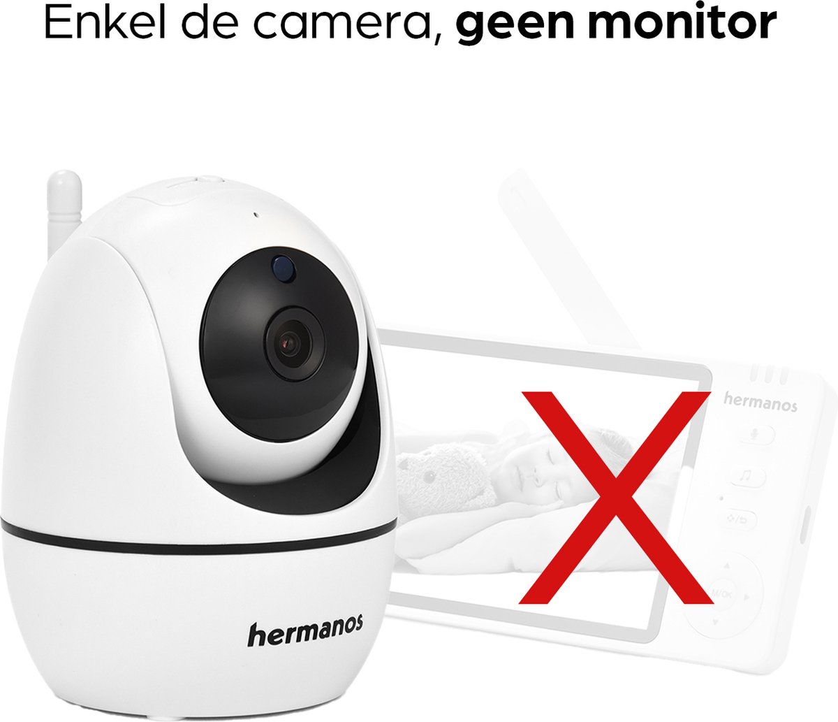 Wat vinden we goed aan de Hermanos® Babyfoon Losse Camera