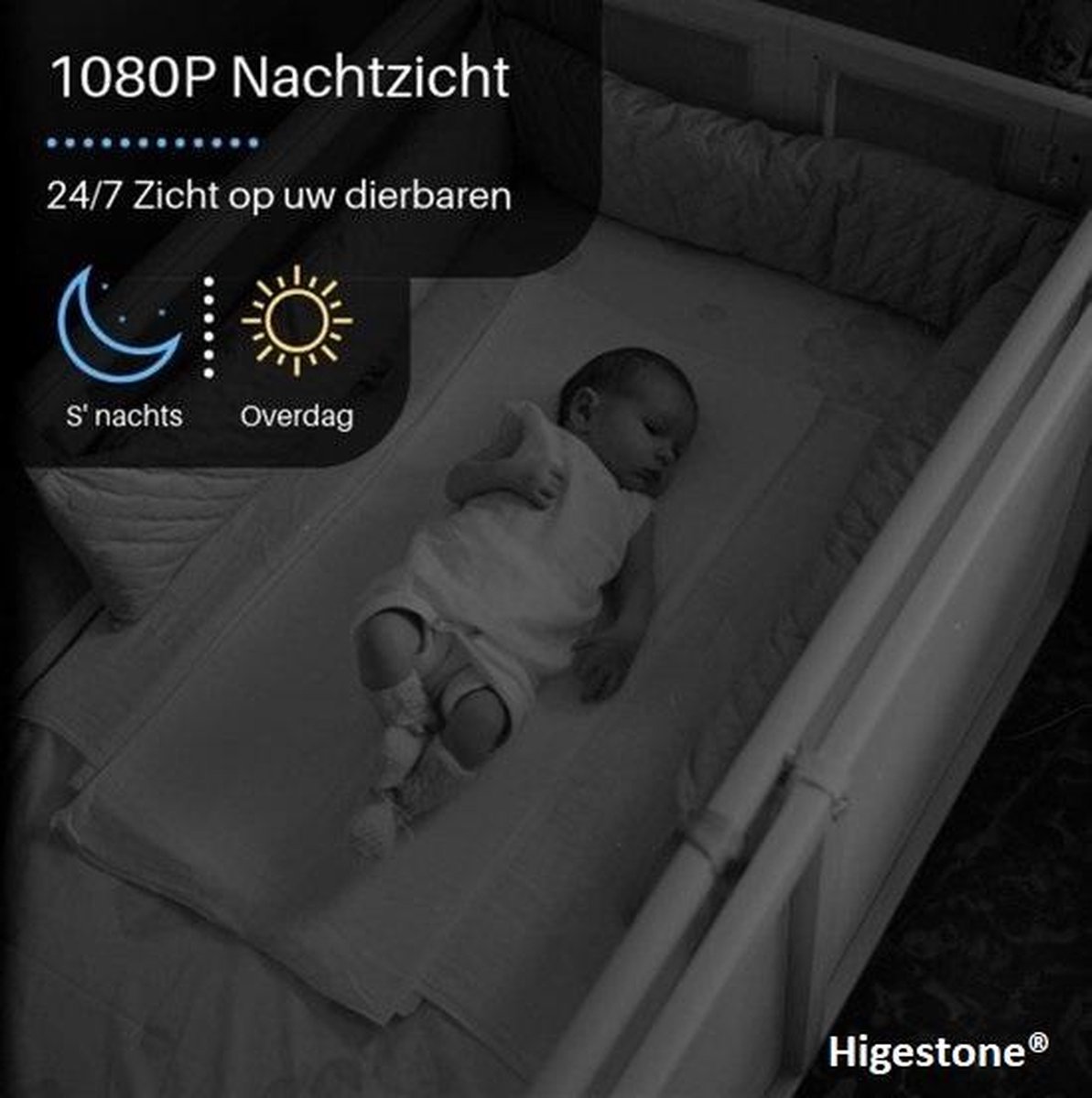 Higestone Babyfoon WiFi HD met Camera