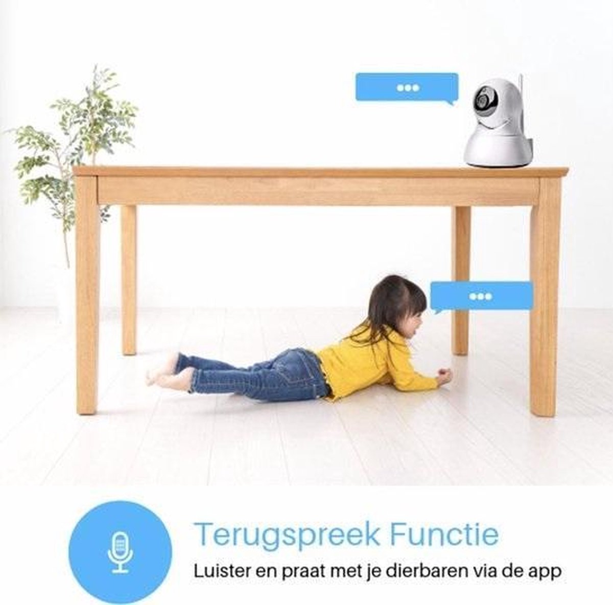 Higestone Babyphone WiFi HD Met Camera