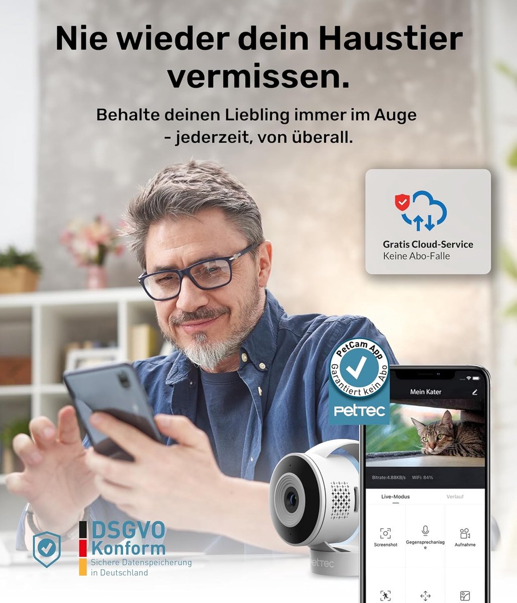 Hondencamera Babyfoon Full HD met App