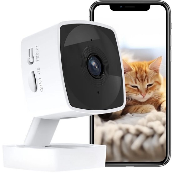 Altijd dichtbij: slimme 2K huisdier- en babycamera met app