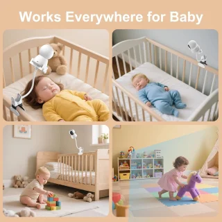 Houder voor babyfoon en babycamera