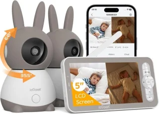 ieGeek Babyfoon met 2 camera's: Flexibiliteit en helderheid in één pakket