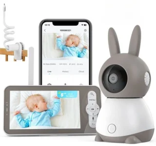 ieGeek Babyfoon met Camera en 5-inch Monitor