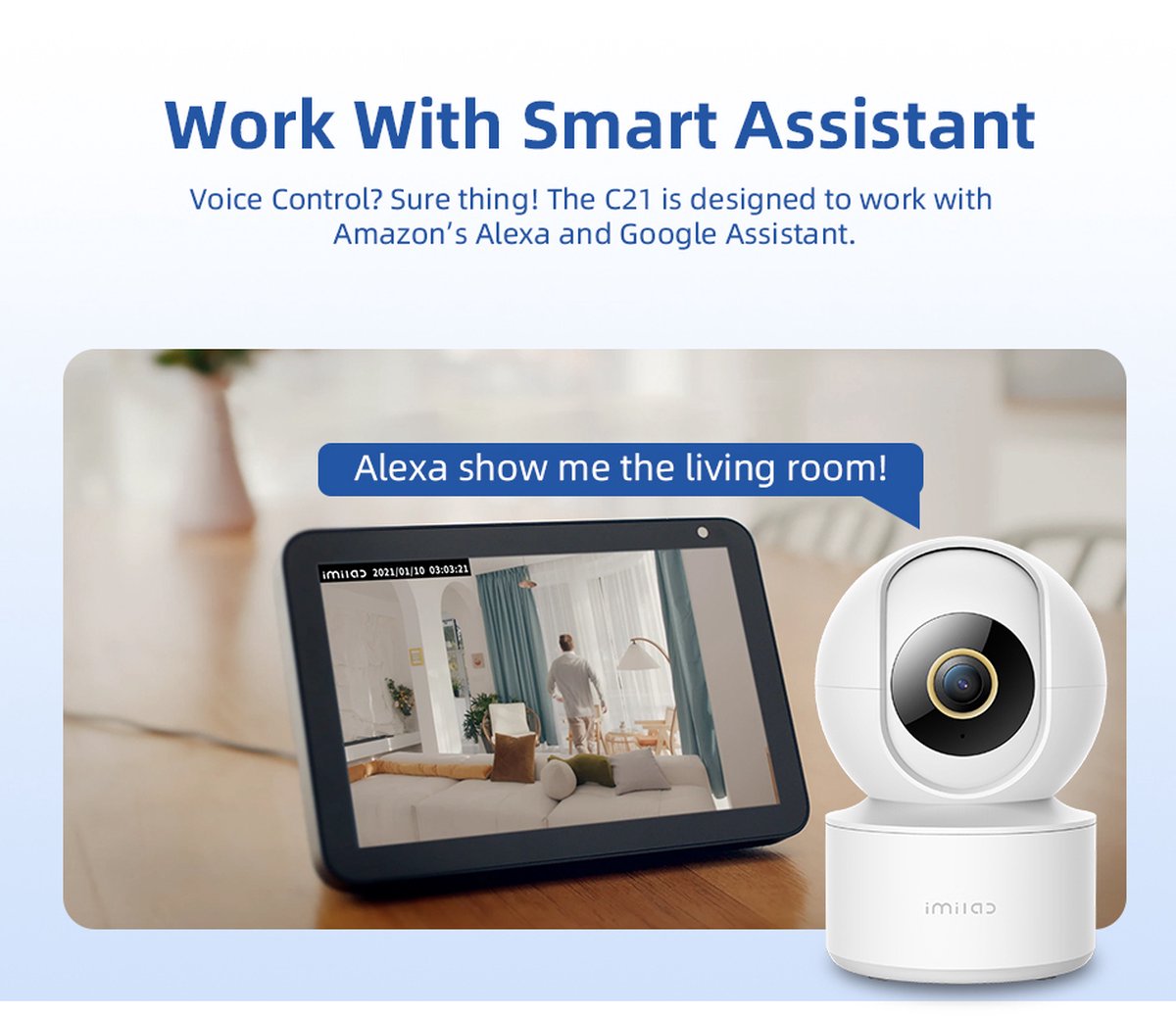 Imilab C21 Babyfoon Camera Wit