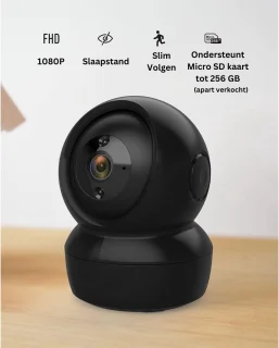Imperatoris Hondencamera 360° Pan/Tilt Full HD Zwart