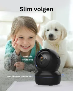 Imperatoris Hondencamera 360° Pan/Tilt Full HD Zwart