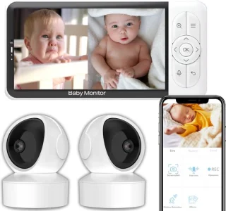 iNeedy Apy Babyfoon 2 Camera's 5 Inch