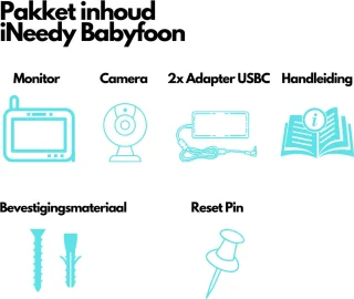 iNeedy Apy Babyfoon met Camera 5 inch