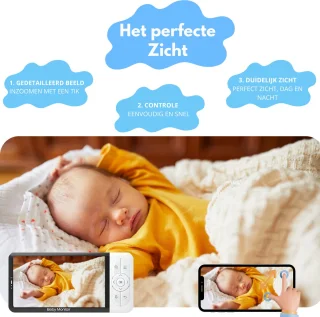 iNeedy Apy Babyfoon met Camera 5 inch