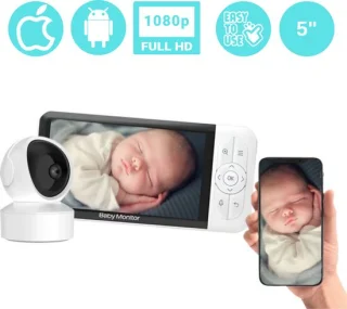 iNeedy Apy Babyfoon met Camera 5 inch
