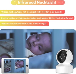 iNeedy Apy Babyfoon met Camera en App 5 Inch