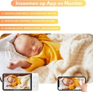iNeedy Apy Babyfoon met Camera en App 5 Inch