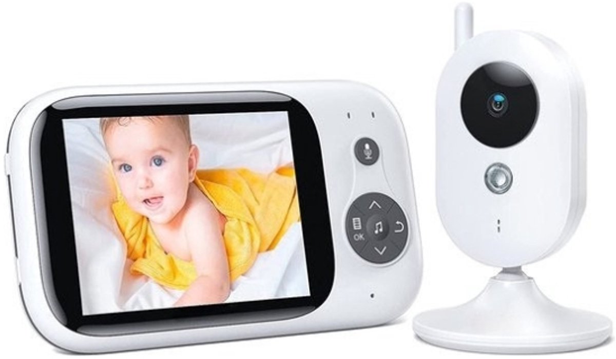 Intelectro Babyfoon 3.2" HD Wit