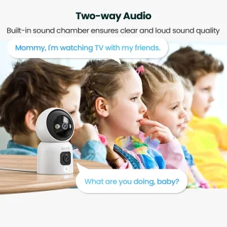 Jurrys Babyfoon Camera 360° Wifi Wit 3MP