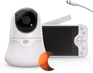 Kinderkraft Niteeye Glow babyfoon met camera wit