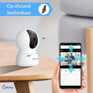 Kolvy Babyfoon met Camera 3MP WiFi