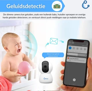 Kolvy Babyfoon met Camera 3MP WiFi