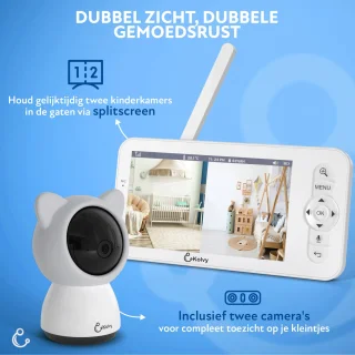 Kolvy Babyfoon Pro DUO met Twee Camera's en App