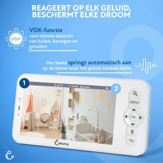 Kolvy Babyfoon Pro DUO met Twee Camera's en App