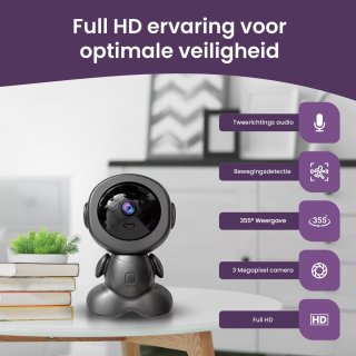 Kooshy Babyfoon 3MP Full HD Camera