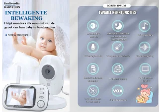 Kraftverdia Easy Babyfoon met camera