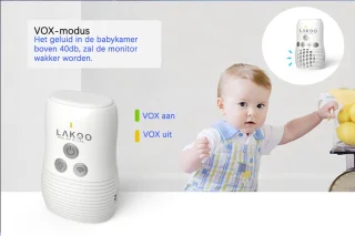 LAKOO Audi Babyfoon DECT Eco Modus