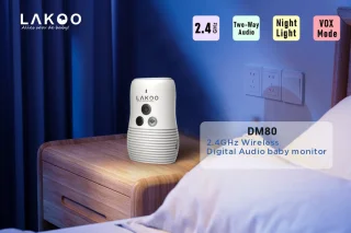 LAKOO Audi Babyfoon DECT Eco Modus