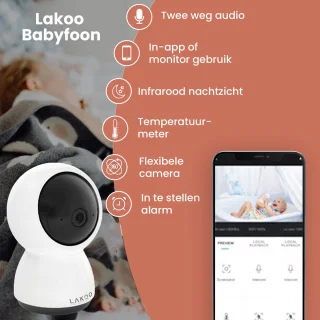 Lakoo Babyfoon Beveiligingscamera