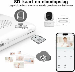 Lakoo Babyfoon Camera Wifi Monitor