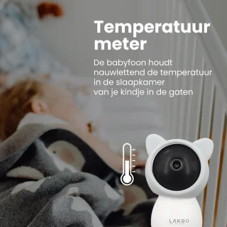 Lakoo BabyGuard Kitty Babyfoon met Camera en App