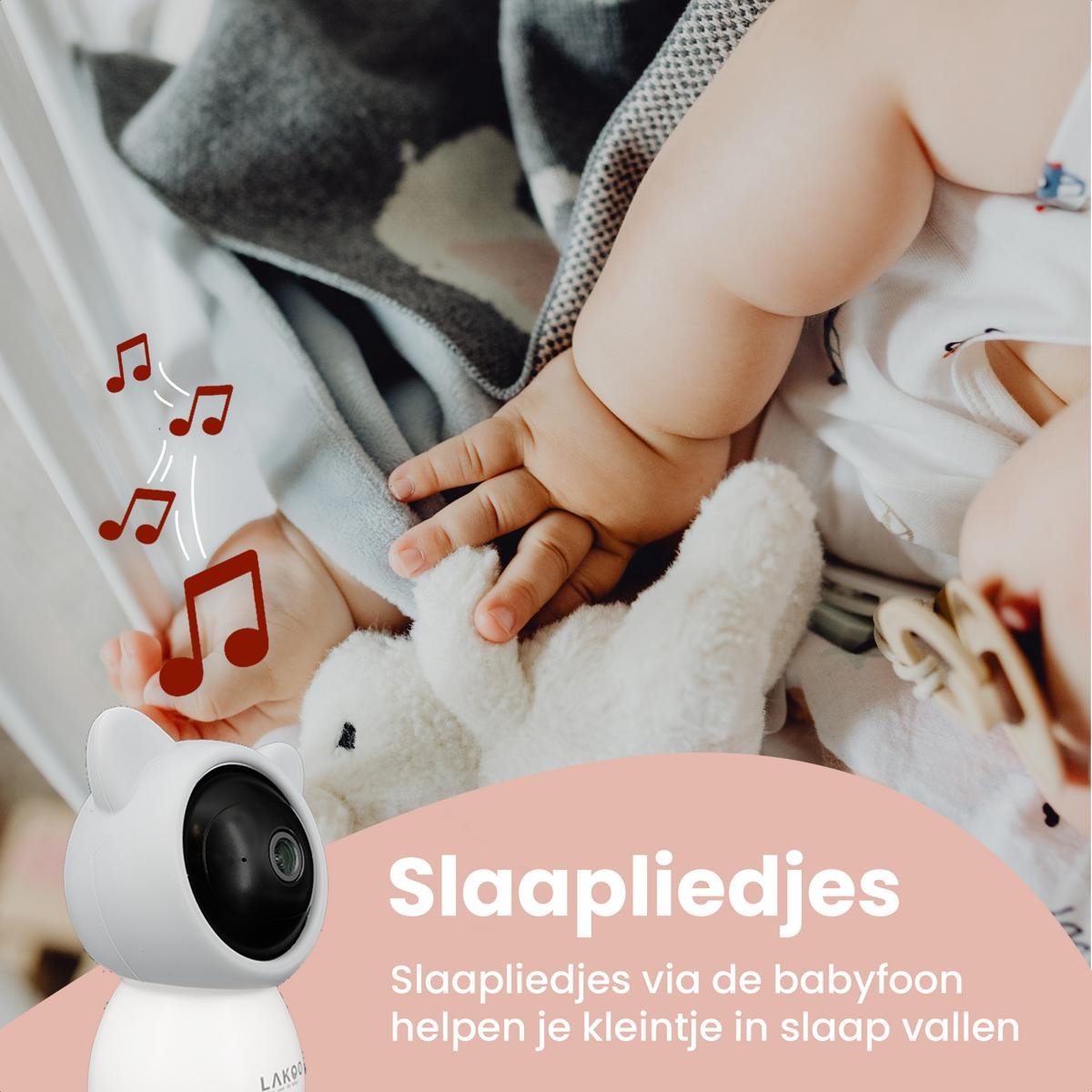 Lakoo BabyGuard Kitty Babyfoon met Camera en App